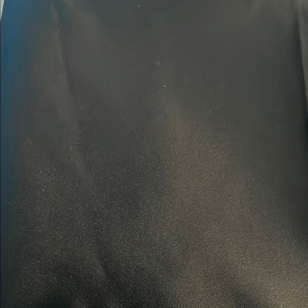 Sleek Black Polyester Fabric